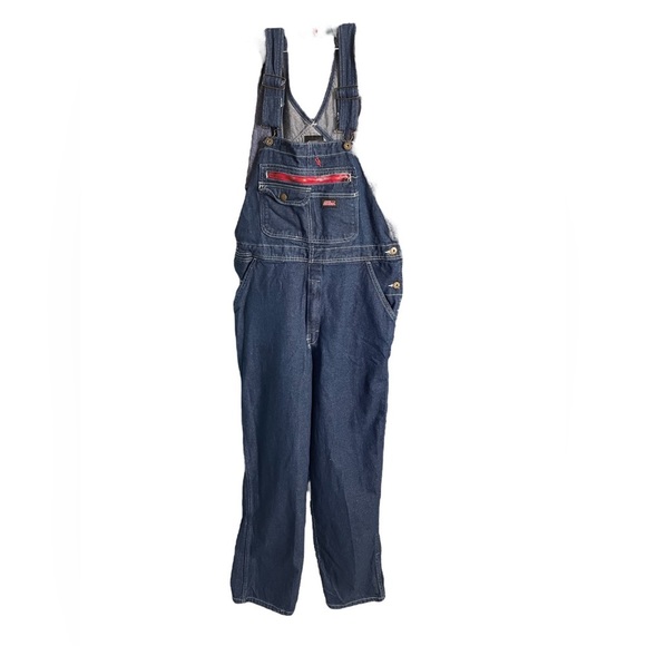Classic Dark Wash Dickies Casual Dungarees overalls size small